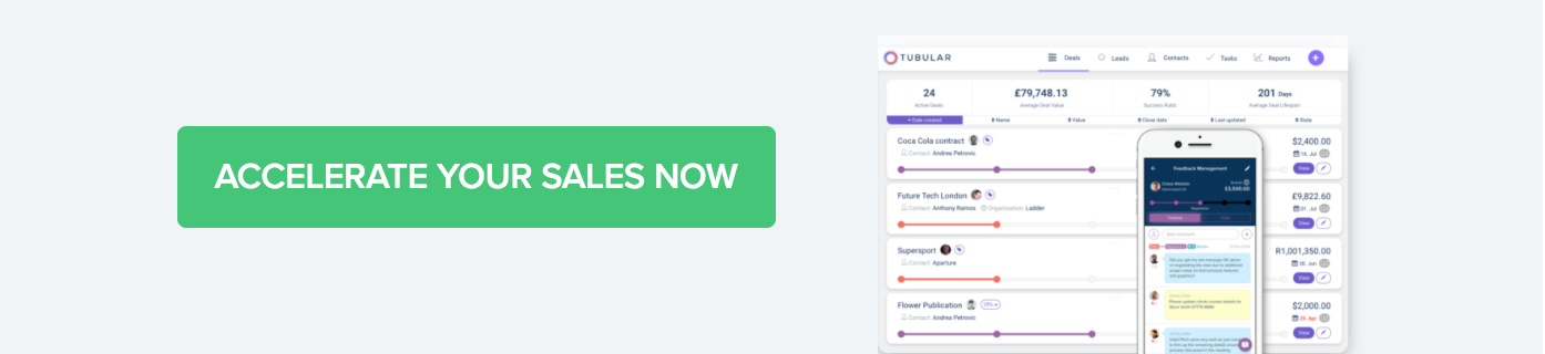 Accelerate your sales with Tubular